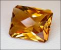 CITRINE (BRAZIL) FANCY CUT �4.15 CT. OCTAGON